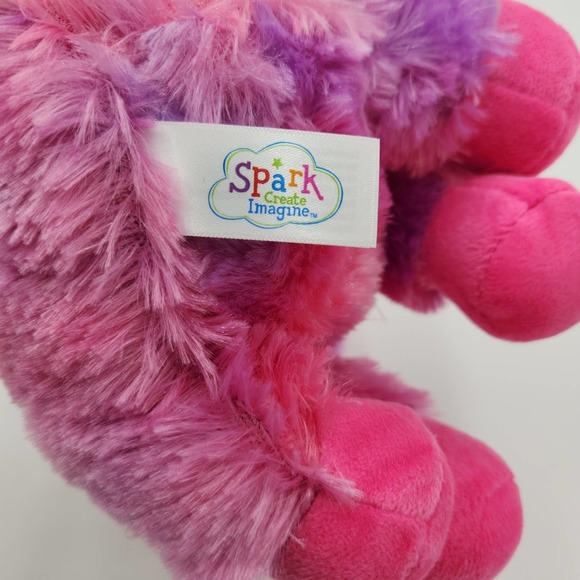 Spark Create Imagine Plush Animal Hot Pink Unicorn Large Jewel Eyes - Picture 6 of 6